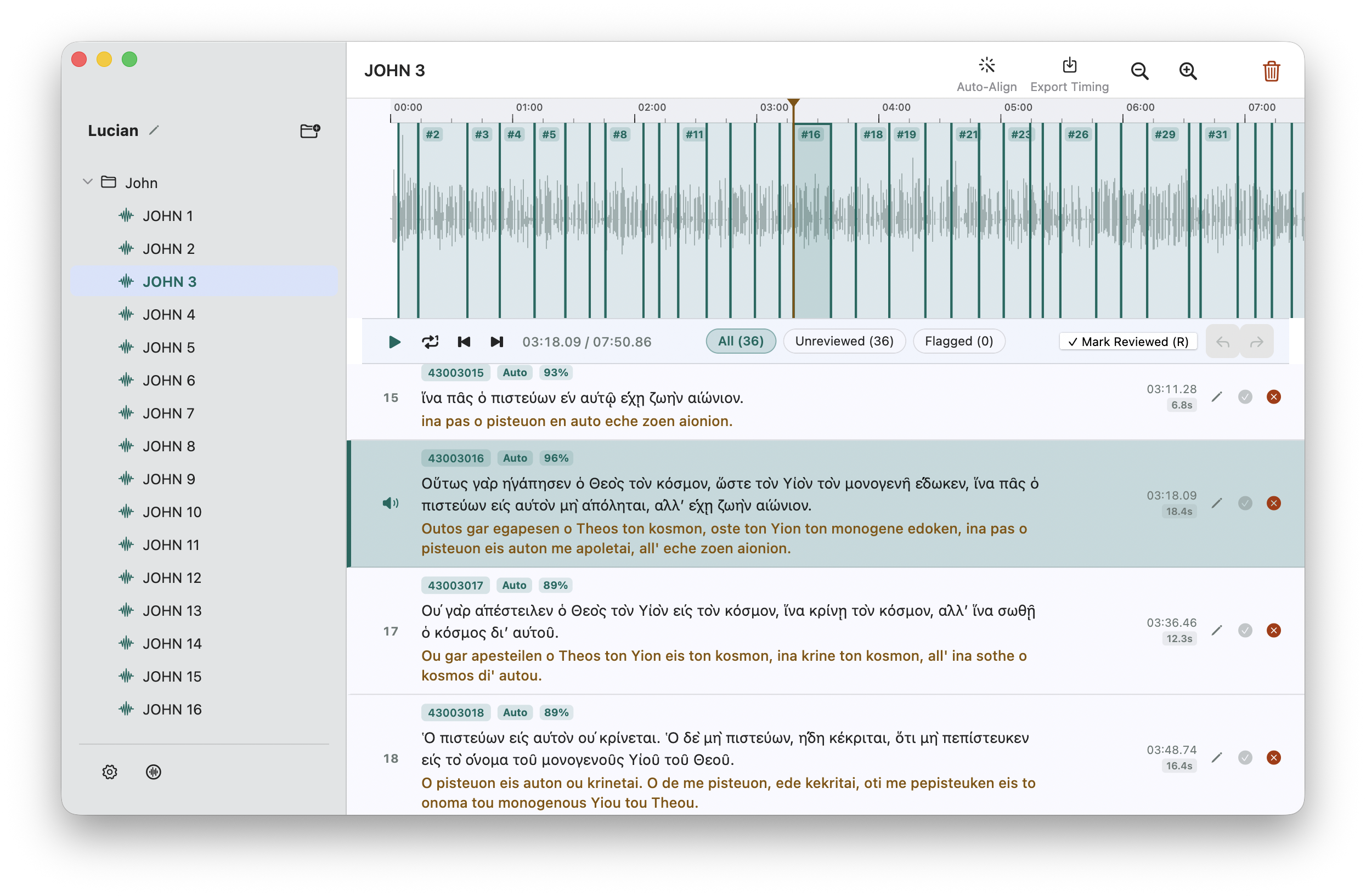 Isochron Studio for Mac (Light Mode)